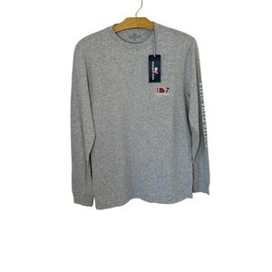 Vineyard Vines Gray Long Sleeve Football Tee NWT XL (18)